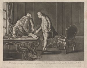 El hijo pródigo reclama el lugar que le corresponde de Johann Jacobus Haid