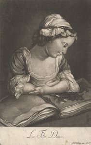 La dulce niña de Johann Jacobus Haid
