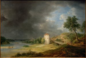Paisaje del Isar en Brunnhaus Brunnthal de Johann Jakob Dorner der Jüngere