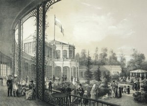 La estación de tren en Pavlovsk de Johann Jakob Meier