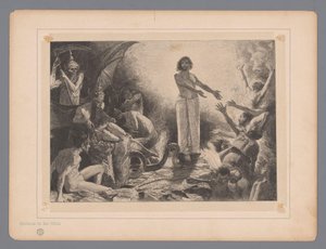 Cristo en los infiernos
Christus in der Hölle
Siete representaciones místicas (título de la serie) de Johann Jakob Weber