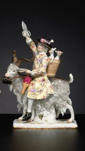 Figura de Meissen del Sastre Galés, finales del siglo XIX / XX de Johann Joachim (after) Kändler