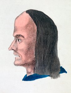 Las características faciales de un holgazán, 1808 de Johann Kaspar Lavater