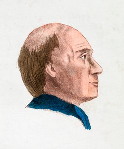 Las características faciales de una persona filosófica y profunda, 1808 de Johann Kaspar Lavater