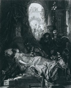 La aparentemente muerta Julieta Capuleto de Johann Klaus