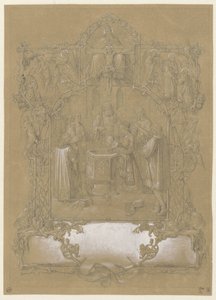 Diseño de una pila bautismal de Johann Klein (attributed to)