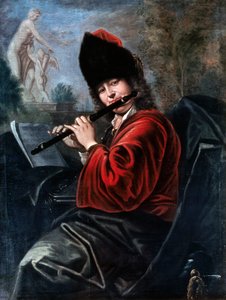 Flautista travesera de Johann Kupetzky