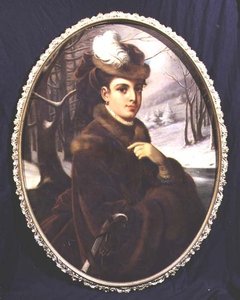 Retrato de una elegante dama austriaca de Johann Kurtweil