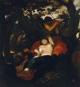 Ninfa y pastor, ca. 1625