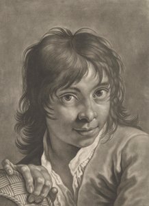 Retrato de un niño con una cesta