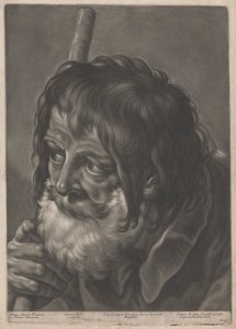 Retrato de un hombre con bastón