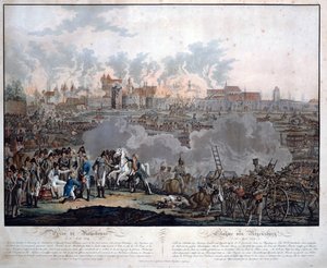 La Batalla de Ratisbona el 23 de abril de 1809 de Johann Lorenz Rugendas