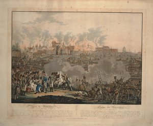 La batalla de Ratisbona el 23 de abril de 1809, 1809 de Johann Lorenz Rugendas the Younger
