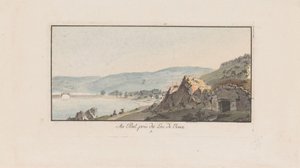 Vista de Le Pont en el Lago de Joux
Au Pont, près du Lac de Joux (título en el objeto)
Paisajes en Suiza (título de la serie)
Sammlung einiger Aussichten in der Schweiz (título de la serie)