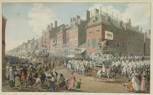 Desfile de los Proveedores, Filadelfia, 1821 de Johann Ludwig Krimmel