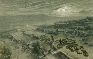 El Valle de los Pastores en Belén. Grabado por Bernatz et alii - Steinkopk J.F. Editore de Johann Martin Bernatz