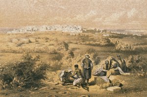 Vista de Haifa de Johann Martin Bernatz
