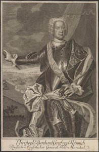 Retrato del Conde Burkhard Christoph von Münnich 1683-1767