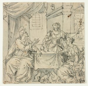Cristo en la Mesa de María y Marta de Johann Mathias Kager