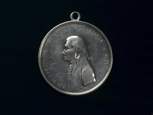 Medalla de Paz India de Thomas Jefferson, c.1801 (plata)