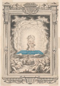Estudio para Dios aparece a Moisés y sus compañeros, Placa 171, Physica Sacra de Johann Melchior Füssli