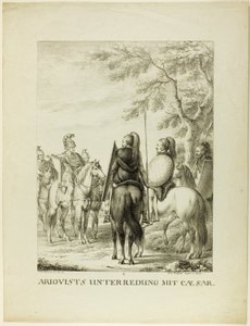 Conversación de Arioviste con Caezar de Johann Michael Mettenleiter
