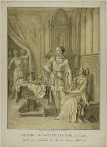 Duque Luis I y Ludmilla de Johann Michael Mettenleiter