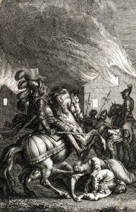 Conquista de Turingia por el emperador Adolfo de Nassau de Johann Michael Mettenleiter
