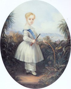 Afonso, Príncipe Imperial de Brasil, hijo mayor de Pedro II. 1846. de Johann Moritz Rugendas