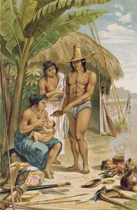 Hogar indio en el este de Brasil, de 