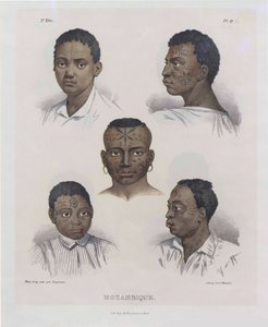 Mozambiqueños. De Malerische Reise en Brasil, 1830-1835 de Johann Moritz Rugendas