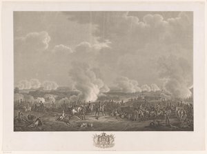 Batalla de Waterloo, 1815 Doce láminas de la llegada e inauguración de Guillermo I en Bruselas y las batallas de Quatre-Bras y Waterloo en 1815 (título de serie)
