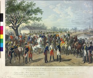 Recepción del monarca aliado en Viena 1814