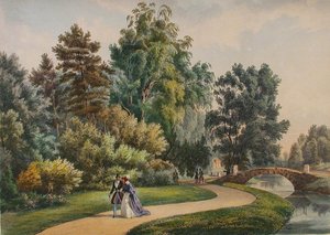 La finca Vlakhernskoye-Kuzminki, c. 1840
