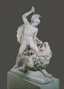 Belerofonte luchando contra la Quimeira