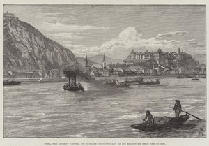 Buda, la antigua capital de Hungría, bicentenario de su recaptura de los turcos de Johann Nepomuk Schonberg