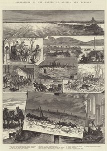Inundaciones del Danubio en Austria y Hungría de Johann Nepomuk Schonberg