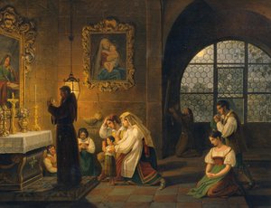 El interior de una iglesia italiana de Johann Nepomuk Schödlberger