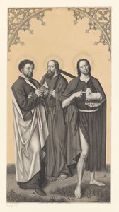 San Bartolomé, Tomás y Juan Bautista
Obras de la colección de los hermanos Boisserée (título de la serie)
Galerie des Frères Boisserée (título de la serie) de Johann Nepomuk Strixner