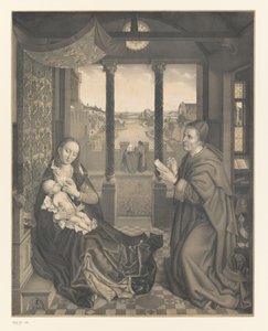 San Lucas dibuja a María con el niño
Obras de la colección de los hermanos Boisserée (título de la serie)
Galerie des Frères Boisserée (título de la serie) de Johann Nepomuk Strixner