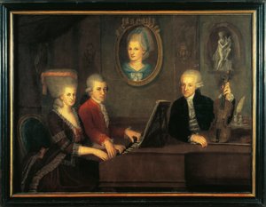 Austria, Salzburgo, Familia Mozart de Johann Nepomuk della Croce