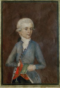Wolfgang Amadeus Mozart (ca ... (gouache sobre pergamino)