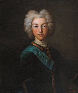 Retrato del Zar Pedro II de Rusia 1715-1730, finales de 1720s de Johann Paul Luedden