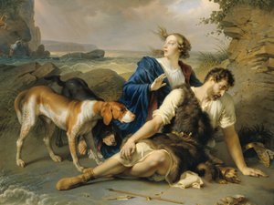 Arindal y Daura de Johann Peter Krafft