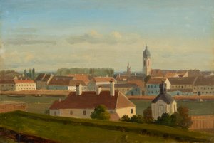 Vista sobre el Canal del Danubio a Leopoldstadt de Johann Peter Krafft