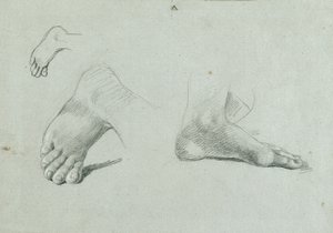 estudio de pies de Johann Peter Krafft