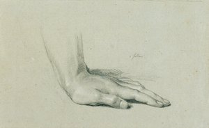Estudio de manos para "Arindal y Daura" de Johann Peter Krafft