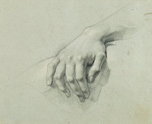 Estudio de manos para "Arindal y Daura" de Johann Peter Krafft