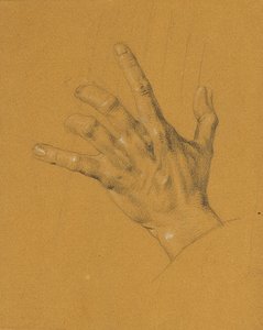 Estudio de manos para "Ossian y Malvina" de Johann Peter Krafft