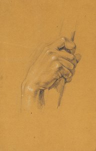 Estudio de manos para "Ossian y Malvina" de Johann Peter Krafft